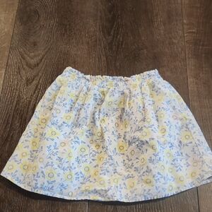 Wonder Nation Floral Skirt with Yellow and Blue Details